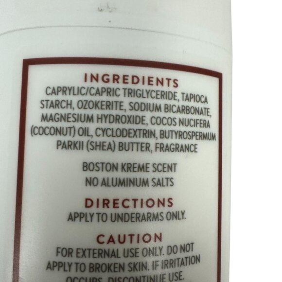 Native Dunkin Boston Kreme Deodorant 2.65 Oz Paraben Free Aluminum Free - Picture 3 of 4